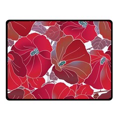 Floral Pattern Background Fleece Blanket (small) by Vaneshart