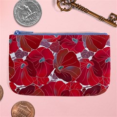 Floral Pattern Background Large Coin Purse by Vaneshart