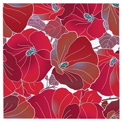 Floral Pattern Background Wooden Puzzle Square