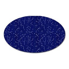 Constellations Pattern Oval Magnet by Vaneshart