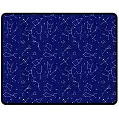 Constellations Pattern Fleece Blanket (medium)  by Vaneshart