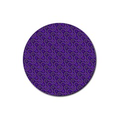 Iris Retrowheel Rubber Round Coaster (4 Pack)  by Vaneshart