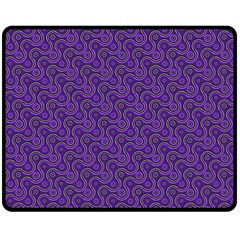 Iris Retrowheel Double Sided Fleece Blanket (medium)  by Vaneshart