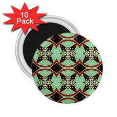 Christmas Pattern 2 25  Magnets (10 Pack)  by Vaneshart