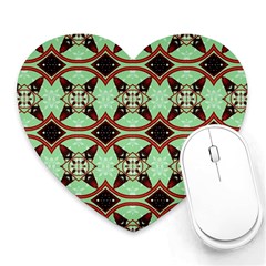 Christmas Pattern Heart Mousepads by Vaneshart