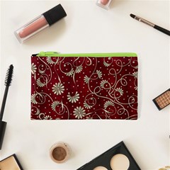 Floral Pattern Background Cosmetic Bag (xs) by Vaneshart