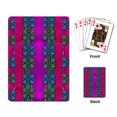 Flowers In A Rainbow Liana Forest Festive Playing Cards Single Design (rectangle) by pepitasart