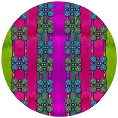 Flowers In A Rainbow Liana Forest Festive Wooden Puzzle Round