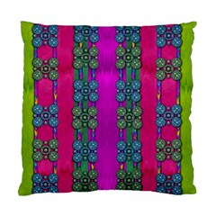 Flowers In A Rainbow Liana Forest Festive Standard Cushion Case (two Sides) by pepitasart