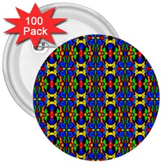 Abstract 36 3  Buttons (100 Pack)  by ArtworkByPatrick