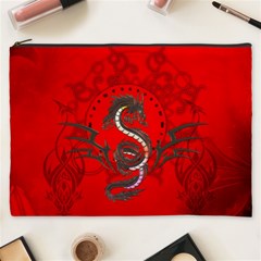 Chinese Dragon On Vintage Background Cosmetic Bag (xxxl) by FantasyWorld7