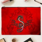 Chinese Dragon On Vintage Background Cosmetic Bag (XXXL) Front