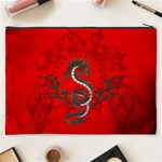 Chinese Dragon On Vintage Background Cosmetic Bag (XXXL) Back