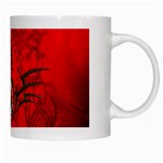 Chinese Dragon On Vintage Background White Mugs Right