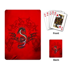 Chinese Dragon On Vintage Background Playing Cards Single Design (rectangle) by FantasyWorld7