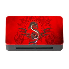 Chinese Dragon On Vintage Background Memory Card Reader With Cf by FantasyWorld7