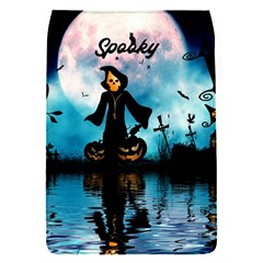 Funny Halloween Design With Skeleton, Pumpkin And Owl Removable Flap Cover (s) by FantasyWorld7