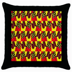 Race Flag Throw Pillow Case (Black)