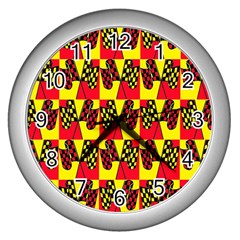 Race Flag Wall Clock (Silver)