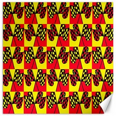 Race Flag Canvas 12  x 12 