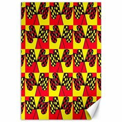 Race Flag Canvas 12  x 18 