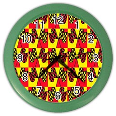 Race Flag Color Wall Clock