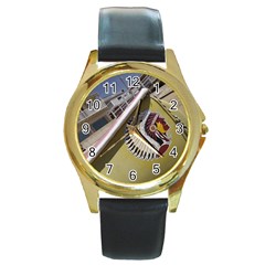 Boat 1 1 Round Gold Metal Watch by bestdesignintheworld