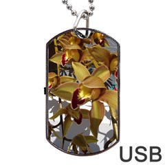 Orchids  1 1 Dog Tag Usb Flash (two Sides)