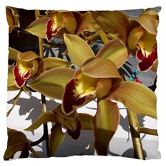 Orchids  1 1 Large Flano Cushion Case (two Sides) by bestdesignintheworld