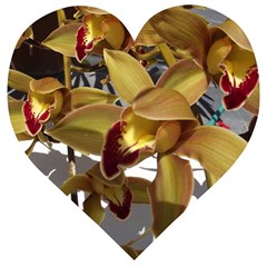 Orchids  1 1 Wooden Puzzle Heart