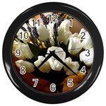 Tulips 1 3 Wall Clock (Black) Front