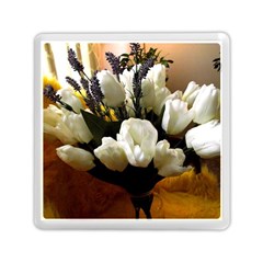 Tulips 1 3 Memory Card Reader (square) by bestdesignintheworld