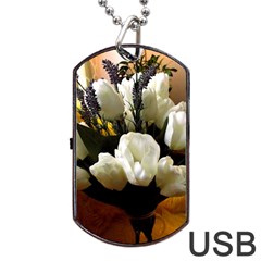 Tulips 1 3 Dog Tag Usb Flash (one Side) by bestdesignintheworld