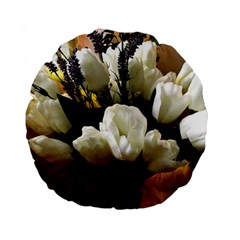 Tulips 1 3 Standard 15  Premium Round Cushions by bestdesignintheworld