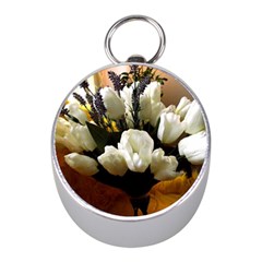 Tulips 1 3 Mini Silver Compasses by bestdesignintheworld