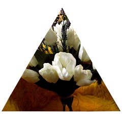 Tulips 1 3 Wooden Puzzle Triangle by bestdesignintheworld