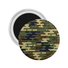 Curve Shape Seamless Camouflage Pattern 2 25  Magnets by Vaneshart