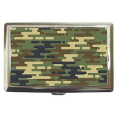 Curve Shape Seamless Camouflage Pattern Cigarette Money Case by Vaneshart