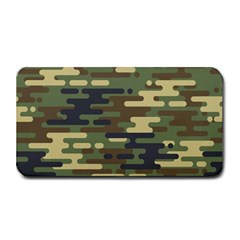 Curve Shape Seamless Camouflage Pattern Medium Bar Mats by Vaneshart