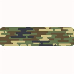 Curve Shape Seamless Camouflage Pattern Large Bar Mats by Vaneshart