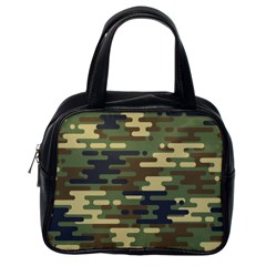 Curve Shape Seamless Camouflage Pattern Classic Handbag (one Side) by Vaneshart