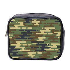 Curve Shape Seamless Camouflage Pattern Mini Toiletries Bag (two Sides) by Vaneshart