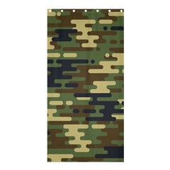 Curve Shape Seamless Camouflage Pattern Shower Curtain 36  X 72  (stall)  by Vaneshart