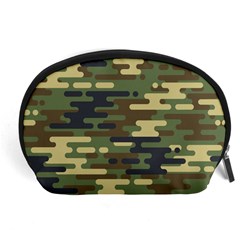 Curve Shape Seamless Camouflage Pattern Accessory Pouch (large) by Vaneshart