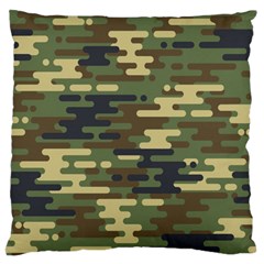 Curve Shape Seamless Camouflage Pattern Standard Flano Cushion Case (one Side) by Vaneshart