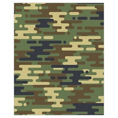 Curve Shape Seamless Camouflage Pattern Drawstring Bag (small) by Vaneshart