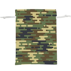 Curve Shape Seamless Camouflage Pattern  Lightweight Drawstring Pouch (xl) by Vaneshart