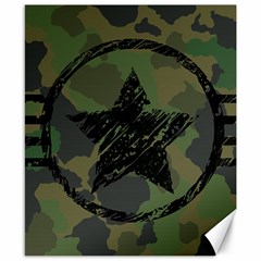 Military Camouflage Design Canvas 8  X 10  by Vaneshart