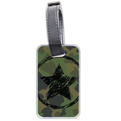 Military Camouflage Design Luggage Tag (two Sides) by Vaneshart