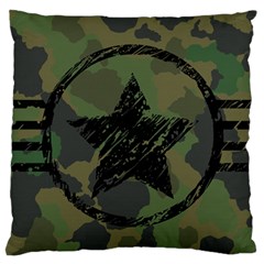 Military Camouflage Design Standard Flano Cushion Case (one Side) by Vaneshart